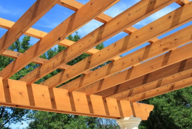 Detalle de madera exterior